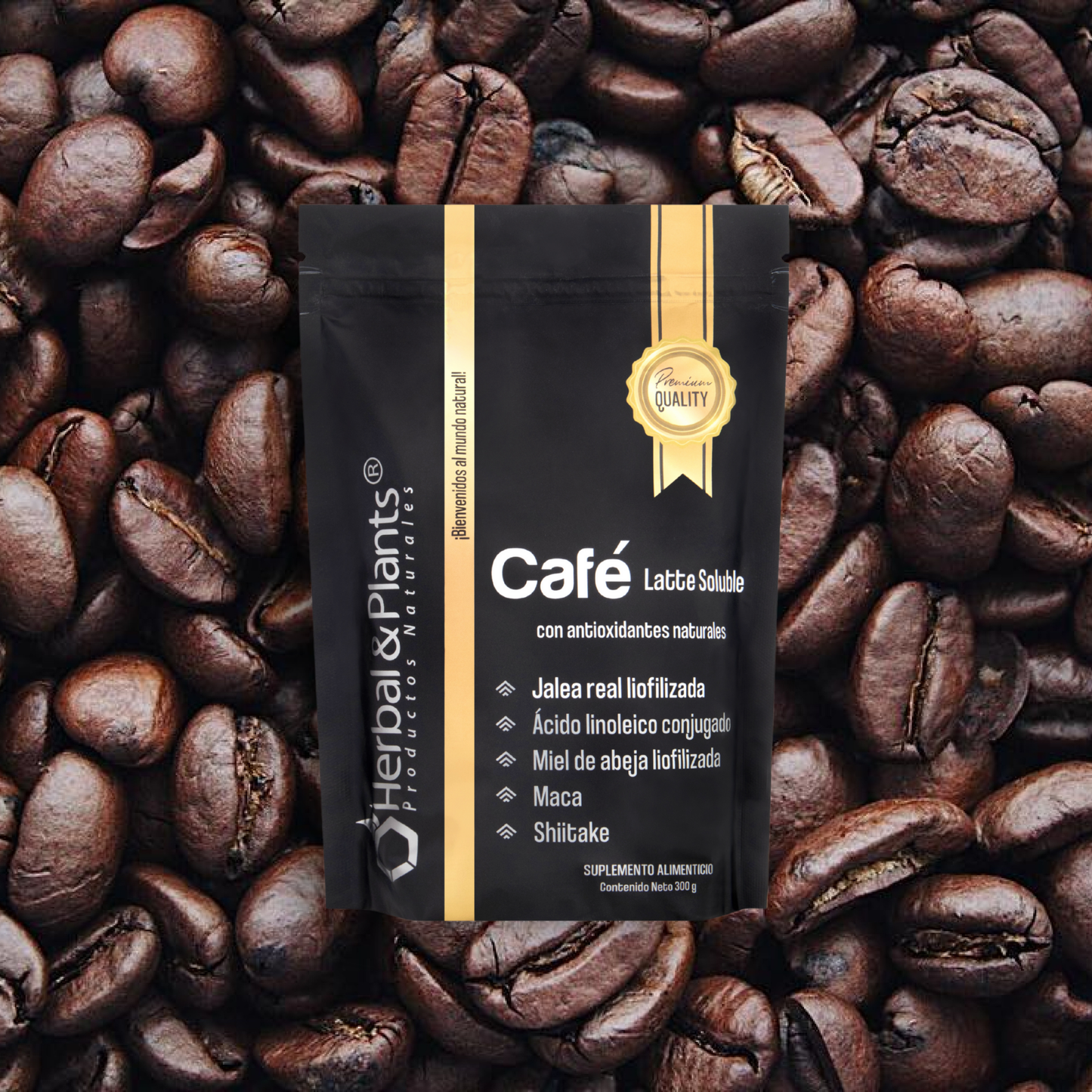 Café Latte Soluble con Seta especiales.